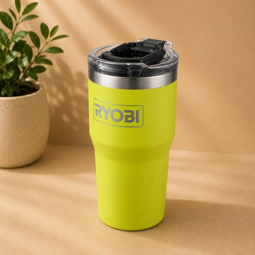 NWT Ryobi Unisex LINK 20 Ounce Green Tumbler